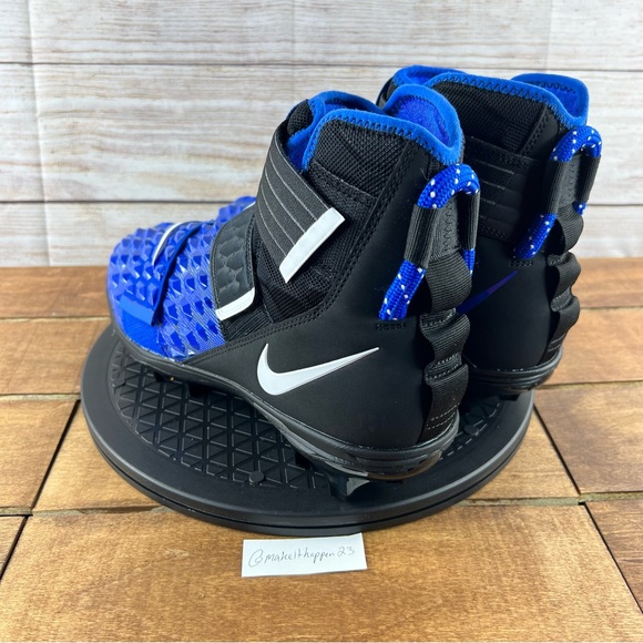 Nike Force Savage Elite 2 Football Cleats Blue Black - Picture 4 of 8